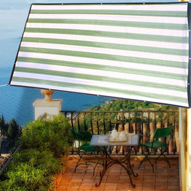 2x3m 100GSM HDPE Rectangle Sun Shade Sail Anti-UV Outdoor Patio Garden Tent Sunshade Net With 5m Rope (S)