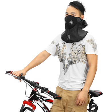 BIKIGHT Cycling Winter Full Face Mask Anti-dust Windproof Ski Thermal Fleece Hat Balaclavas Scarf
