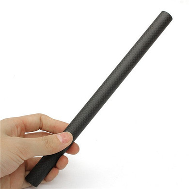 225mm×15mm×13mm Carbon Fiber Tube Black Carbon Pipe