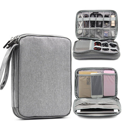 Multifunctional Oxford Store Bag Phone Bag Digital Line Large Capacity Storage Bag for Ipad