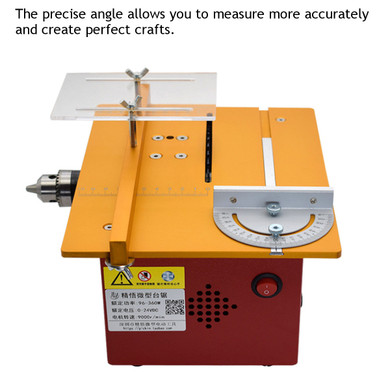 Mini Table Saw Circular Router Miter Gauge  DIY Woodworking Machines Angle Ruler