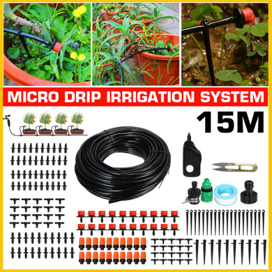 82ft Automatic Irrigation Watering Kits System Graden Transprant Hose Kit Mist Cooling Irrigation System for Greenhouse