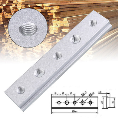 100mm T Slot Nut Aluminium Alloy T-Bar Slider T-Track Sliding Nut Woodworking Slot Fastener