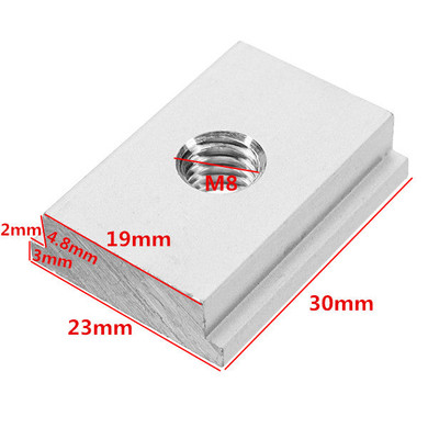 Machifit 5pcs M8 T-Track Sliding Nut T Slot Nut For Woodworking Tool Slot Fastener