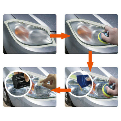 Electric/Manual Headlight Lens Restoration System Professional Restorer Headlamp Lens Polish Tool Kit For Car