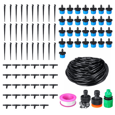 94Pcs 25 Meters DIY Plant Self Watering Micro Drip Irrigation System Garden Hose