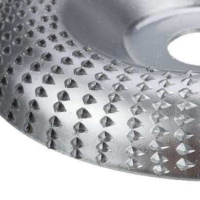 Drillpro 100mm Curve Extreme Shaping Disc Silver Wood Carving Disc Tungsten Carbide Grinder Disc for 100 115 Angle Grinder