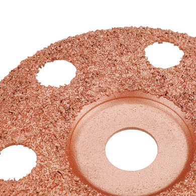 Drillpro 4 Inch See Through Wood Carving Disc Tungsten Carbide Coating Shaping Disc for Angle Grinder