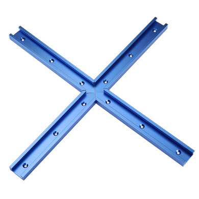 Drillpro Aluminum Alloy  T-slot T-track Connector Miter Track Jig Fixture Slot Connector 30x12.8mm For Table Saw Router Table Woodworking Tool