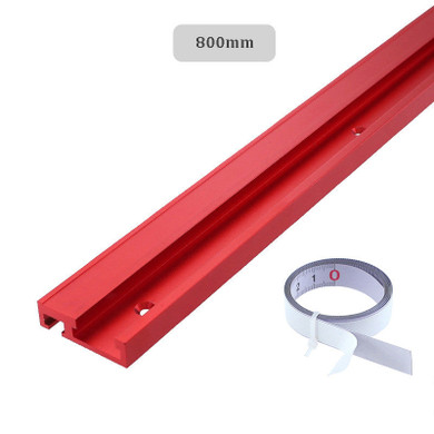 400-1200mm Red Aluminum Alloy T-Track 45 T-slot Miter Track Woodworking Clamp Tool for Table Saw Router Table