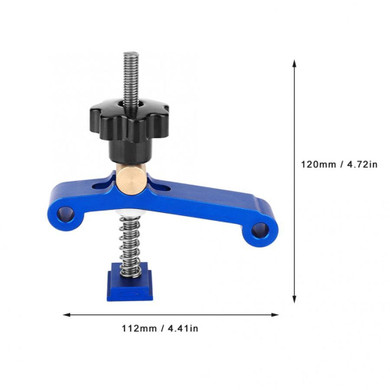 Aluminum Alloy T-slot T-Track Clamp Set Quick Acting Hold Down Clamp with Copper Pressure Woodworking Tool
