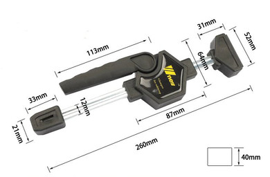 2pcs Quick Ratchet Release Speed Squeeze Woodworking Clamp Clip Kit Spreader Gadget Tool DIY