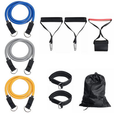 Men/Women Fitness Resistance Bands Kits Home Yoga Pilates Abs Tube Belt Workout Band