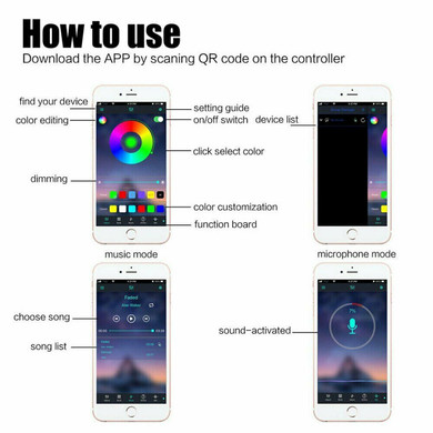 5V USB Power bluetooth Music Remote APP LED Strip Light 5050 RGB TV Backlight Decoration