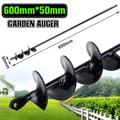 600×50mm Garden Auger Earth Planter Drill Bit Post Hole Digger Auger Drill Accessories