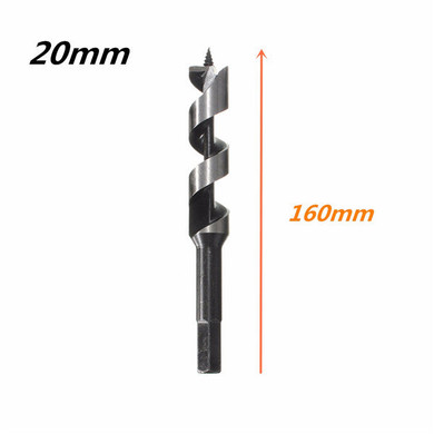 12-25mm Hex Shank Brad Point Drill SDS Auger Drill Bit Spiral Wood Drilling Tool