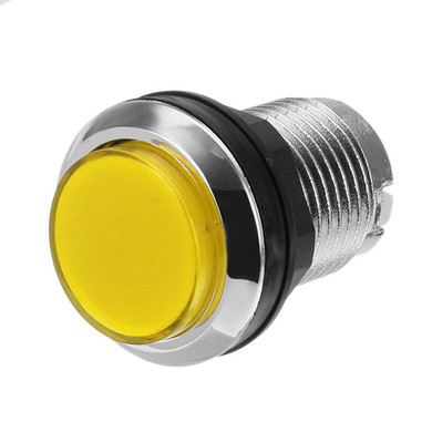 33MM Electroplated Red Blue Yellow White LED Push Button for Arcade Game Console Controller DIY