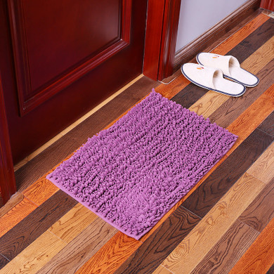 KCASA KC-332 40x60cm Chenille Mixed Hair Soft Mat Machine Washable Bathroom Anti Slip Absorbent Carpet Doormat