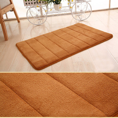 Honana WX-336 New Thickened Coral Velvet Memory Foam Slow Rising Rug Bathroom Mat Soft Non-slip Plush Floor Carpet