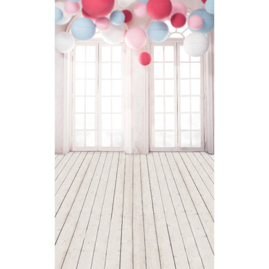 5x7FT Vinyl Balloon Windows Wood Floor Photography Backdrop Background Studio Prop 5x7FT Vinyl Balloon Windows Wood Floor Photography Backdrop Background Studio Prop