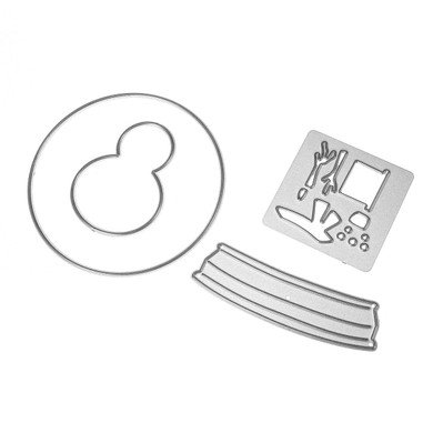 Snowman Christmas Metal DIY Cutting Dies Set Scrapbook Photo Album Paper Card Embossing Craft