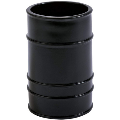 Barril Black Resin Bathroom Toothbrush Holder Standing Toothpaste Tumbler