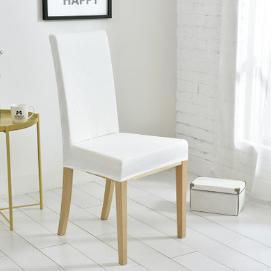Waterproof Dinning Chair Covers Antidirt Waffle Fabric Seat Covers Stretch Spandex