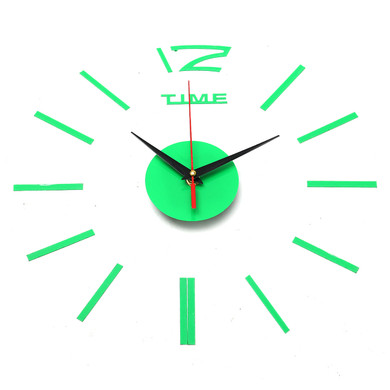 3D DIY Acrylic Mirror Sticker Wall Clock For Home Decoration Living Room Art Clock