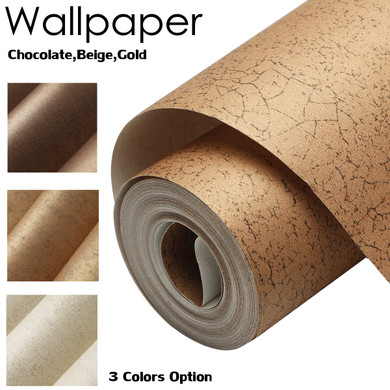 10m Wall Sticker Wave Stripe Non-Woven Crescent Flocking Wallpaper Home Bedroom Living Room Decor