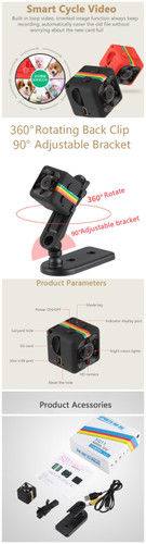 iMars SQ11 1080P Mini Night Vision DV Video Recorder Vlog Sport Camera
