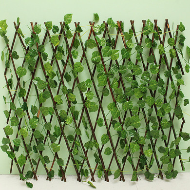 Garden Patio Yard Expandable Artificial Ivy Leaf Fence Decorations Screen