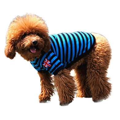 Pet Dog Cat Striped Clothing T shirt Pet Apparel Vest  Winter Spring Pet Customes 3 Colors