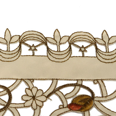 Pastoral Flower Table Runner Tablecloth Flag With Tassel Home Wedding Party Decor