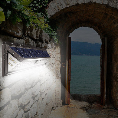 90LED Solar Powered Motion Sensor Wall Light Outdoor Waterproof Security Lamp for Garden Yard