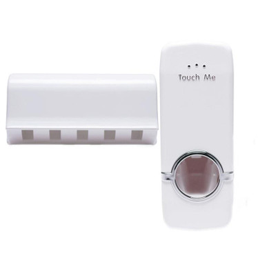 Automatic Toothpaste Dispenser and Toothbrush Holder
