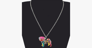 Pug Dog Pendant Necklace Pug Dog Pendant Necklace
