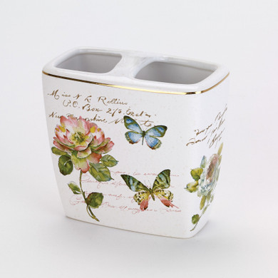 Butterfly Garden Toothbrush Holder 13882B