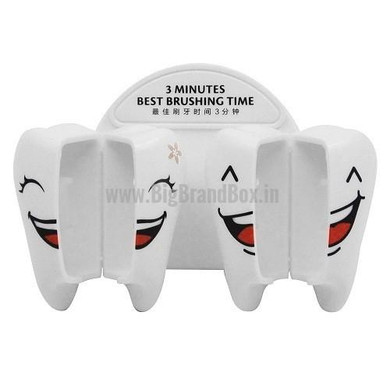 Teeth Shape Double Toothbrush Holder