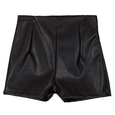pu leather shorts Ladies 2018 new autumn and winter wear short leather  sexy high waist sexy primer DK117