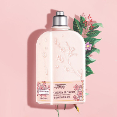 cherry blossom 240g body lotion smooth moisturizing whitening cream body butter Female whitening lotion skin lightening cream