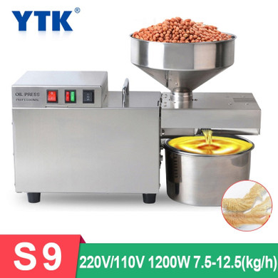 S9  Automatic Oil Press Machine Heavy Intelligent Commercial Oil Presser Sunflower Seeds Peanut Oil Extractor 1500W (max)