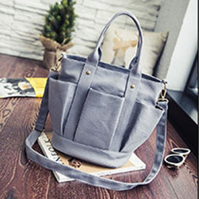 Canvas Women Messenger Bags Solid Travel Fashion Handbags Travel Tote Single Shoulder Bags Female Crossbody Bag for Women