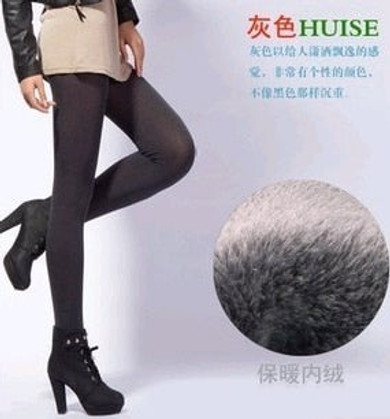 High Elastic Waist Winter Plus Velvet Thicken Women's Warm Pants Warm Super Elastic Faux Velvet Winter Thick Slim Leggings