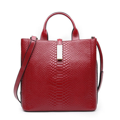Designer Fashion Women Alligator Luxury Crocodile Handbag High Quality Real Cow Genuine Leather Ladies Tote Large Shoulder Bag