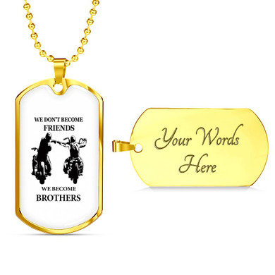 Personalized My Brother Dog Tag Necklace Chain - Inspirational To My Brother, Best Gifts For Your Brother, Idea Gift, Birthday, Christmas Gift For Brother ndbo4