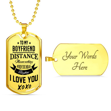 Boyfriend Dog Tag, To My Boyfriend From Girlfriend Dog Tag, Boyfriend Dog Tags Idea, Gift For Boyfriend, Birthday Gift, Christmas Gift, Valentine Gift For Boyfriend ndbf79