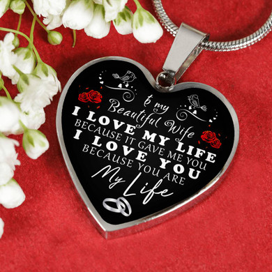 Wife Necklace,Necklace For Wife,Amazing Necklace For Wife,Husband And Wife Necklace,Best Gift For Wife From Husband,Birthday Gift For Wife  1200whs