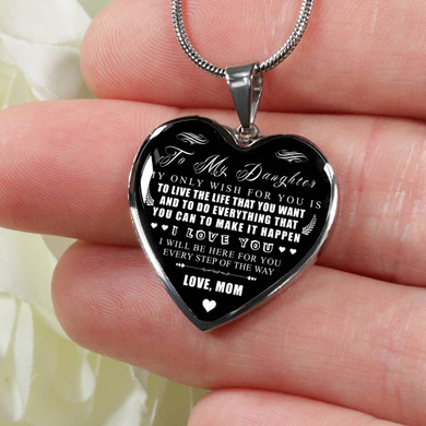 Birthday Gift For Daughter,To My Daughter Necklace, Necklace For Daughter From Mom,Special Necklace For Daughter,Best Gift For Daughter From Mom,Amazing Daughter Necklace 994dhms