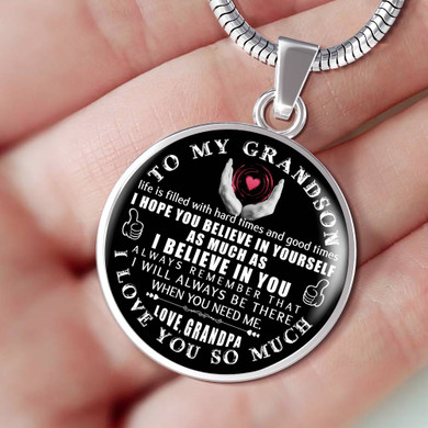 Gift For Grandson,Necklace For Grandson From Grandpa,Best Birthday Gift For Grandson,Grandpa And Grandson Necklace,Best Gift Idea For Grandson From Grandfather 1189grsps