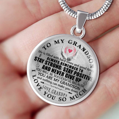 Gift For Grandson,Necklace For Grandson From Grandpa,Best Birthday Gift For Grandson,Grandpa And Grandson Necklace,Best Gift Idea For Grandson From Grandfather 1178grsps